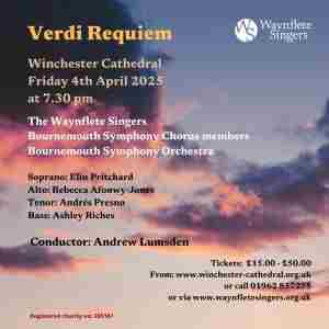 Verdi Requiem in Winchester on 4 Apr