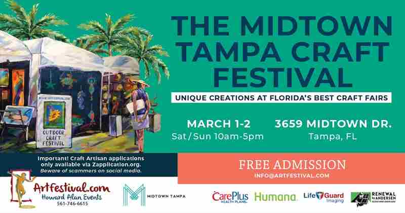 Midtown Tampa Craft Festival in Tampa on 1 Mar