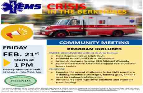 EMS Crisis Panel Discussion in Sheffield on 21 Feb