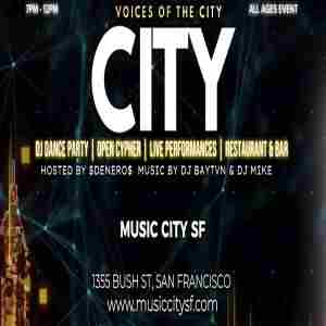 Voices of the City @ Music City SF | Free Entry in San Francisco on 13 Mar