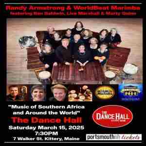 Randy Armstrong and WorldBeat Marimba featuring Ben Baldwin, Lisa Marshall and Marty Quinn in Kittery on 15 Mar