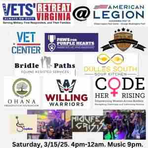 Vets' Retreat Virginia's Resource Fair, Happy Hour, and Live Music Entertainment Event in Alexandria on 15 Mar