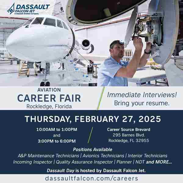 Aviation Career Fair in Rockledge on 27 Feb