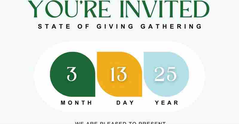 3VCF State of Giving Gathering in San Ramon on 13 Mar