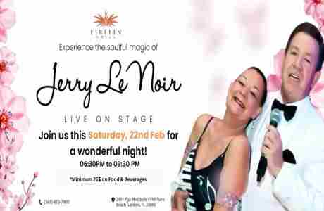 A beautiful and soulful Saturday evening with Jerry Le Noir in Palm Beach Gardens on 22 Feb