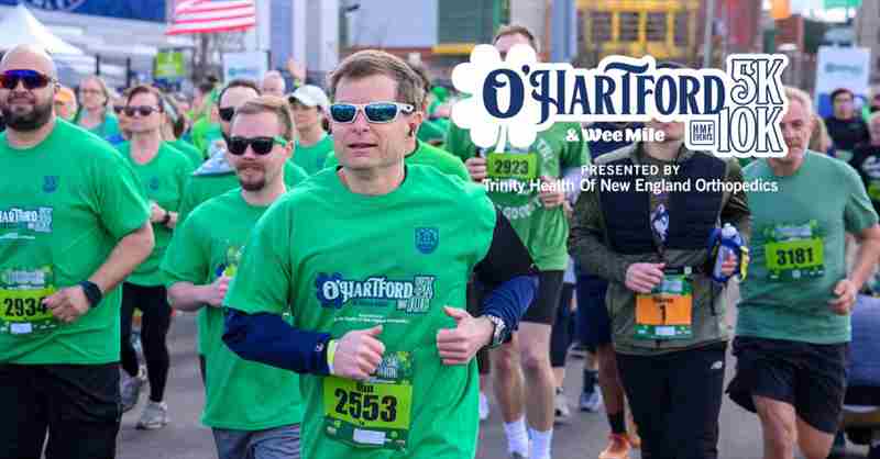 O'Hartford 5K and 10K on March 16, presented by Trinity Health Of New England Orthopedics in Hartford on 16 Mar