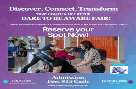 Dare to Be Aware Fair April 12, 2025 in Brookfield on 12 Apr