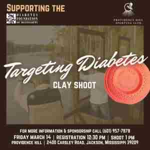 Targeting Diabetes : Clay Shoot in Jackson on 14 Mar