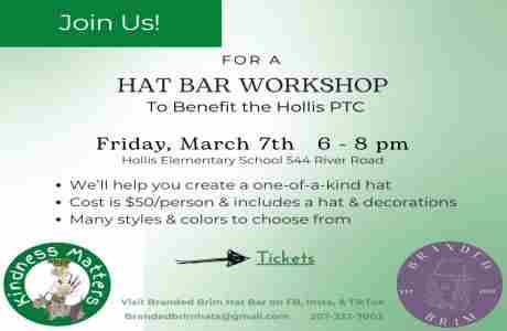 Hat Workshop to Benefit Hollis PTC in Hollis on 7 Mar