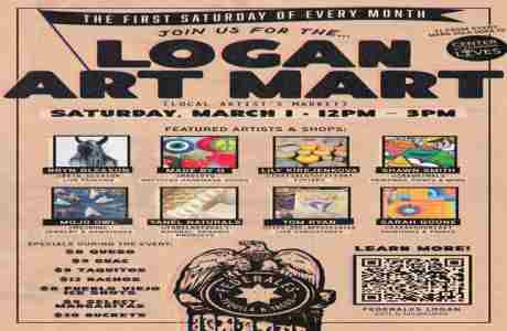 Logan Art Mart at Federales in Logan Square in Chicago on 1 Mar