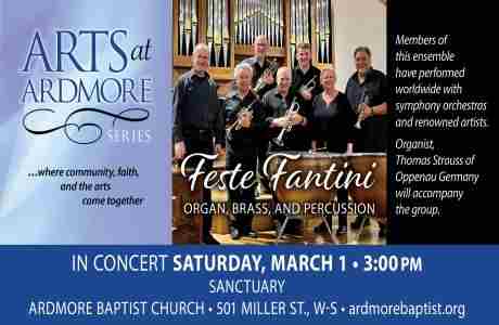 "Feste Fantini" - Brass, Organ and Percussion Concert in Winston-Salem on 01 March 2025