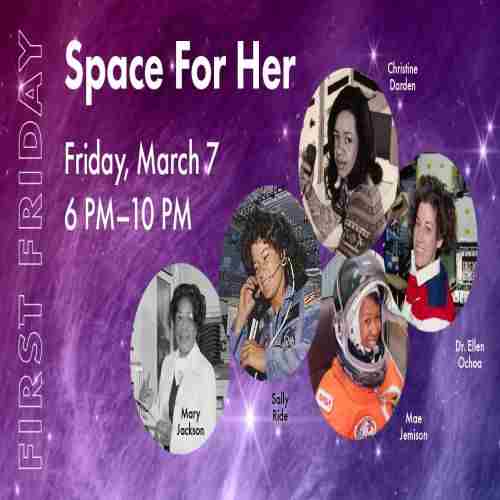 First Friday: SPACE FOR HER! in Oakland on 7 Mar