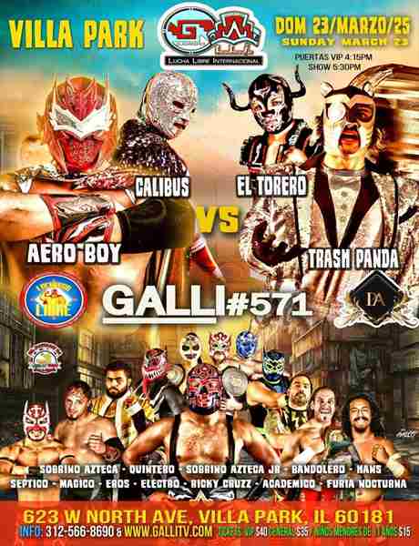 Galli Lucha Libre's #571 in Villa Park on 23 Mar