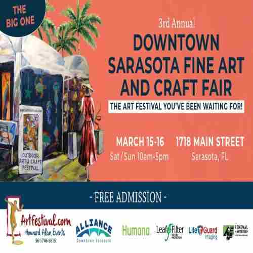 3rd Annual Downtown Sarasota Fine Art and Craft Fair in Florida on 15 Mar