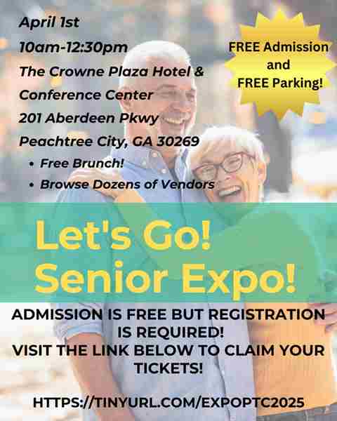 Let's Go Senior Expo! in Peachtree City on 1 Apr