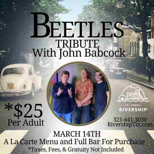 Rocking on the River - Beetles Tribute Night w/ John Babcock Aboard the Barbara Lee in Sanford on 14 Mar