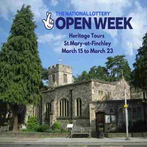 St Mary-at-Finchley celebrates National Lottery Open Week and Turner 250! in London on 15 Mar