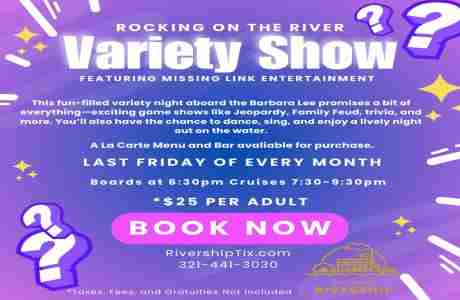 Variety Night on the Barbara-Lee Paddlewheeler in Sanford FL in Sanford on 28 Mar