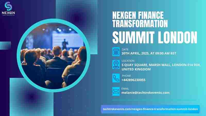 NexGen Finance Transformation Summit London in London City on 30 Apr