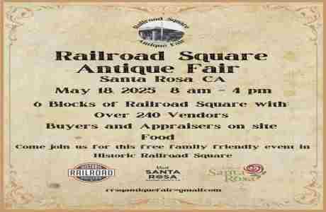 Railroad Square Antique Fair in Santa Rosa on 18 May 2025