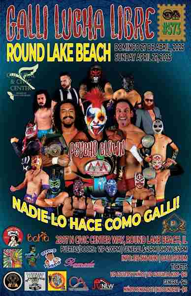 Lucha Libre Round Lake Beach in Round Lake Beach on 27 April 2025