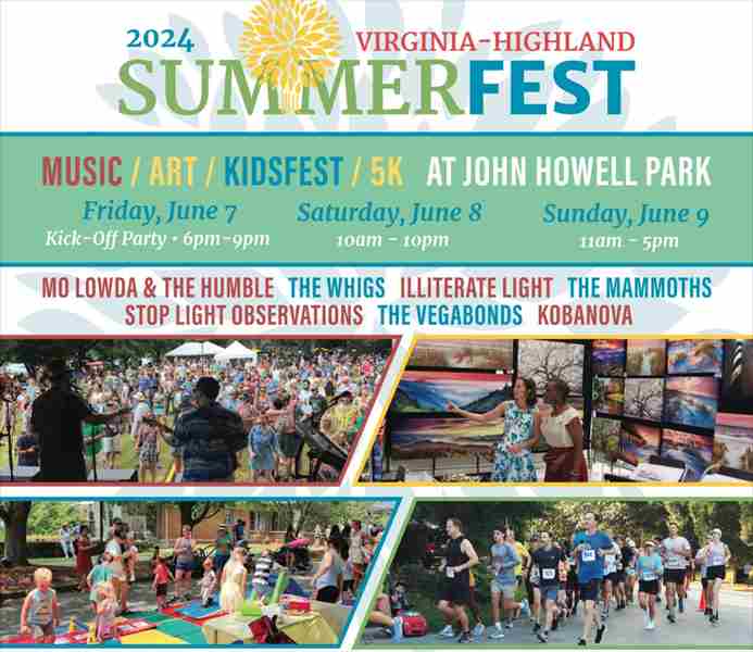 Virginia-Highland Summerfest in Atlanta on Saturday, June 8, 2024